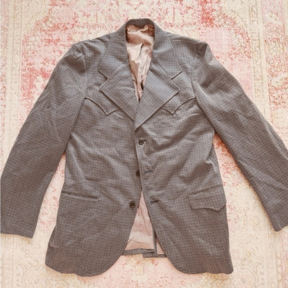 Knit Pickers, Vintage Classic Gray Men's Blazer